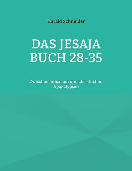 Produktbild: Das Jesaja Buch 28-35