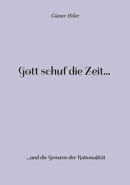 Produktbild: Gott schuf die Zeit...