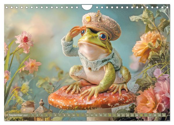 Produktbild: M&auml;rchenhafte charmante Fr&ouml;sche - Fantasiewerke (Wandkalender 2027 DIN A4 quer), CALVENDO Monatskalender