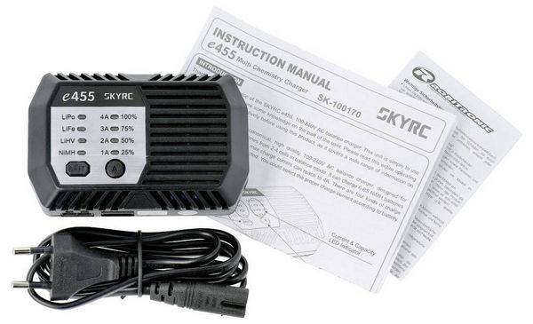 Produktbild: SKYRC e455 AC Modellbau-Ladeger&auml;t 4A LiIon, LiPo, NiMH