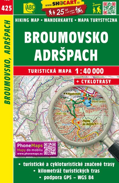 Produktbild: Wanderkarte Tschechien Broumovsko, Adrspach 1 : 40 000