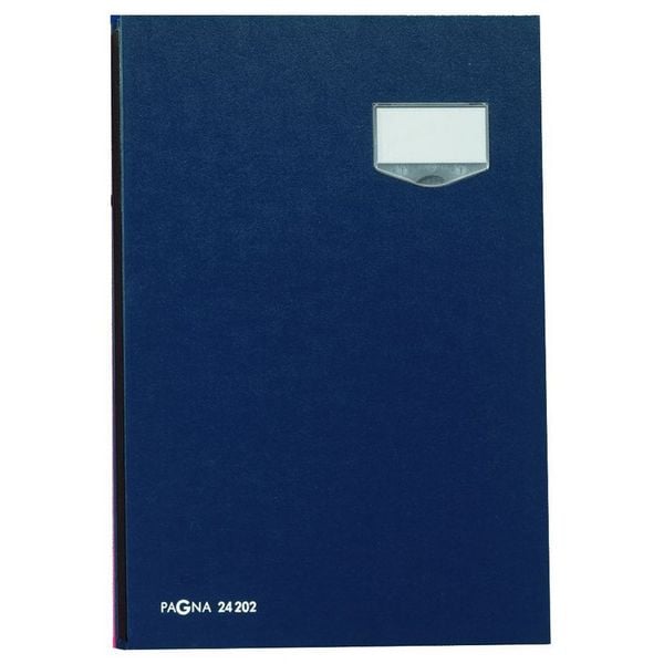 Produktbild: PAGNA Unterschriftenmappe de Luxe 24202-02 20F&auml;cher Pappe blau