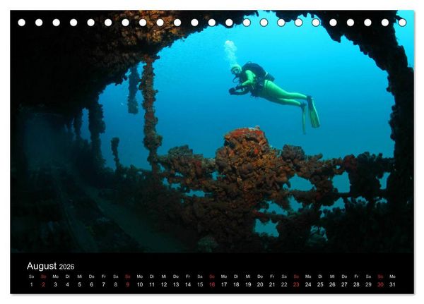 Produktbild: Bilder der Tiefe 2026 (Tischkalender 2026 DIN A5 quer), CALVENDO Monatskalender