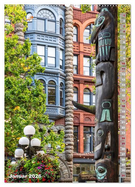 Produktbild: SEATTLE Imposante Stadt- und Naturimpressionen (hochwertiger Premium Wandkalender 2026 DIN A2 hoch), Kunstdruck in Hochglanz
