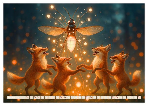 Produktbild: Ein Jahr mit Fantasie (Wandkalender 2026 DIN A2 quer), CALVENDO Monatskalender