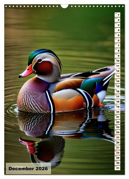 Produktbild: Colourful birds (Wall Calendar 2026 DIN A3 portrait), CALVENDO 12 Month Wall Calendar