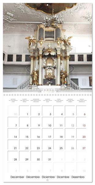 Produktbild: Fantastic German Church Organs (Wall Calendar 2026 12 &times; 12 Inch) CALVENDO 12 Month Wall Calendar