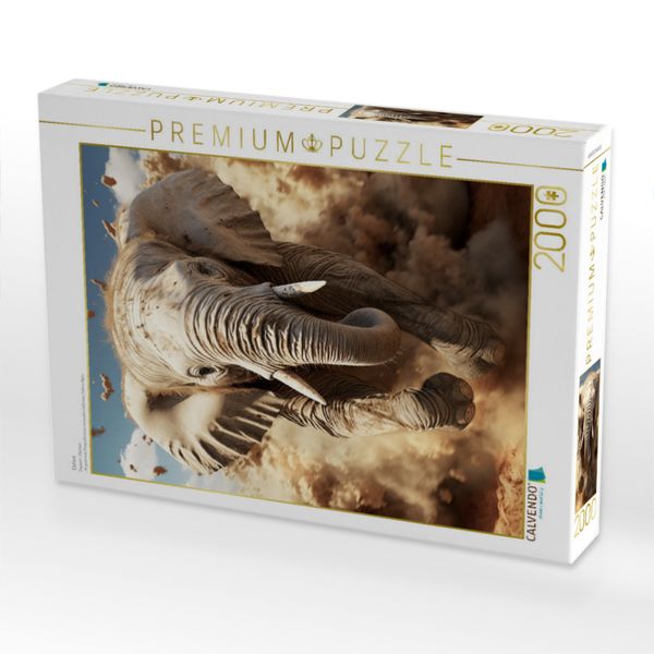 Produktbild: CALVENDO Puzzle Elefant | 2000 Teile Lege-Gr&ouml;&szlig;e 90x67cm Foto-Puzzle f&uuml;r gl&uuml;ckliche Stunden