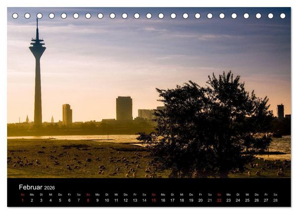 Produktbild: D&uuml;sseldorf - Impressionen (Tischkalender 2026 DIN A5 quer), CALVENDO Monatskalender