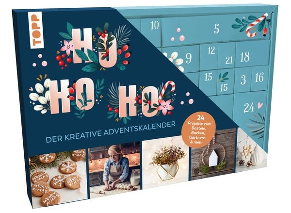 Ho Ho Ho - Der kreative Adventskalender. 24 Projekte zum Basteln, Backen, Gärtnern und mehr. Mit Anleitungsbuch und Mate