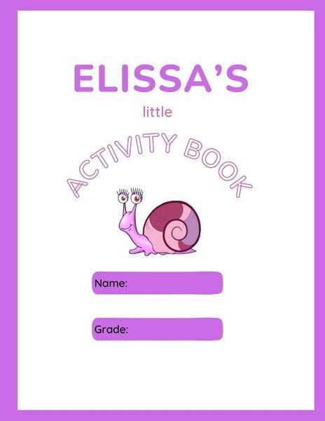 Produktbild: Elissa's Little Activity Book