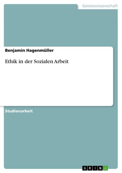 Produktbild: Ethik in der Sozialen Arbeit