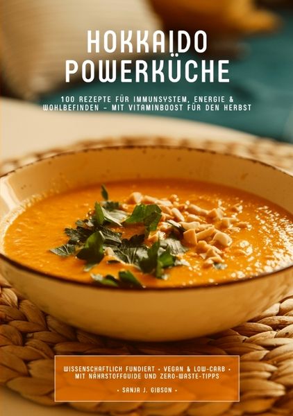 Produktbild: Hokkaido Powerk&uuml;che: 100 Rezepte f&uuml;r Immunsystem, Energie & Wohlbefinden &ndash; Mit Vitaminboost f&uuml;r den Herbst (Wissenschaftlich fundiert &bull; Vegan & Low-Carb &bull; Mit N&auml;hrstoffguide und Zero-Waste-Tipps)