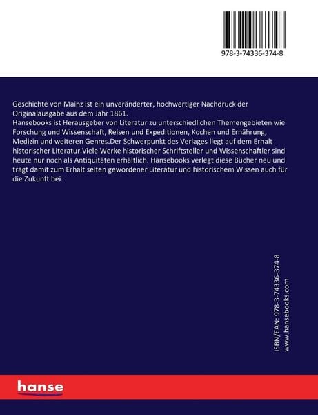 Produktbild: Geschichte von Mainz