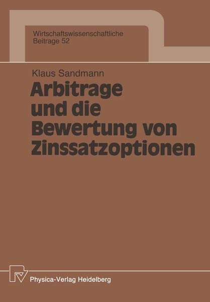 Produktbild: Arbitrage und die Bewertung von Zinssatzoptionen