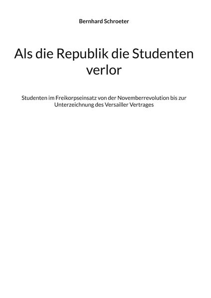 Produktbild: Als die Republik die Studenten verlor