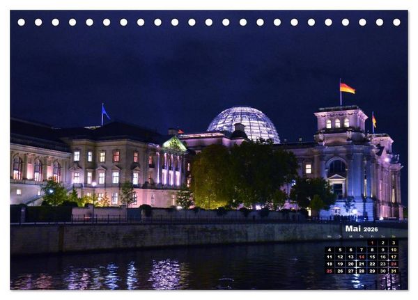 Produktbild: Berlin im Lichterglanz 2026 (Tischkalender 2026 DIN A5 quer), CALVENDO Monatskalender