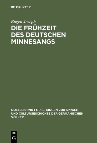 Produktbild: Die Fr&uuml;hzeit des deutschen Minnesangs