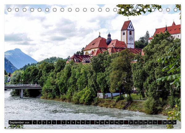 Produktbild: Das Allg&auml;u - Seine malerischen Altst&auml;dte (Tischkalender 2026 DIN A5 quer), CALVENDO Monatskalender