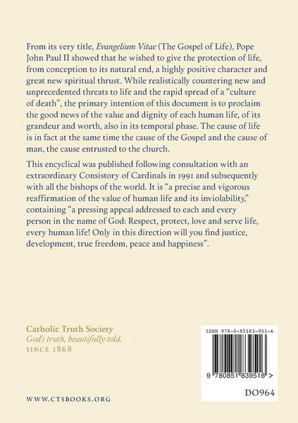 Produktbild: Evangelium Vitae (Gospel of Life)