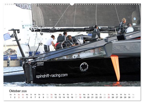 Produktbild: Gigantische Segel-Trimarane (hochwertiger Premium Wandkalender 2026 DIN A2 quer), Kunstdruck in Hochglanz