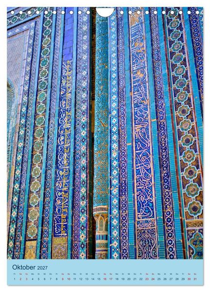 Produktbild: Usbekistan - Historische Architektur (Wandkalender 2027 DIN A4 hoch), CALVENDO Monatskalender