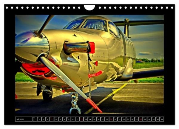 Produktbild: Farbe rund ums Flugzeug! (Wandkalender 2026 DIN A4 quer), CALVENDO Monatskalender