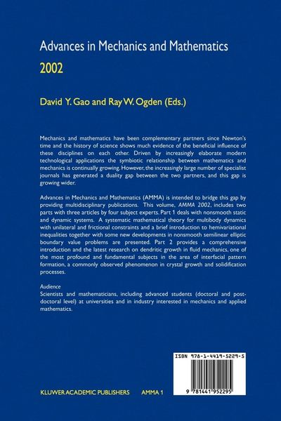 Produktbild: Advances in Mechanics and Mathematics
