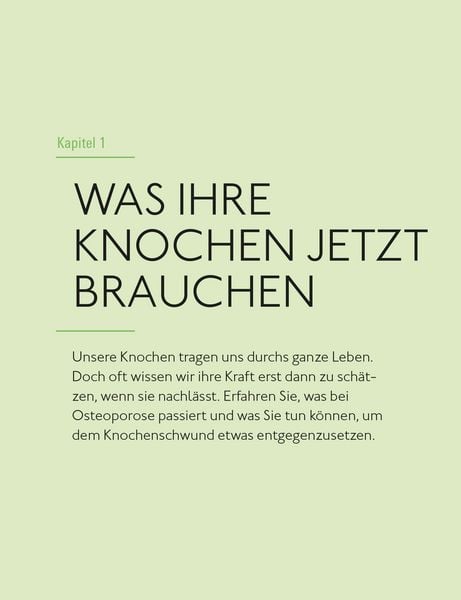 Produktbild: Ern&auml;hrung f&uuml;r starke Knochen gegen Osteoporose