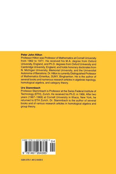 Produktbild: A Course in Homological Algebra