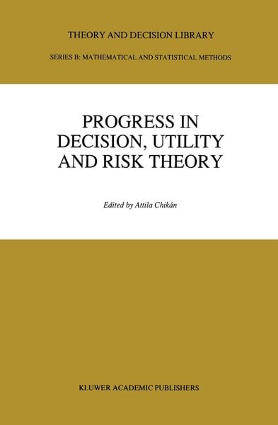 Produktbild: Progress In Decision, Utility And Risk Theory