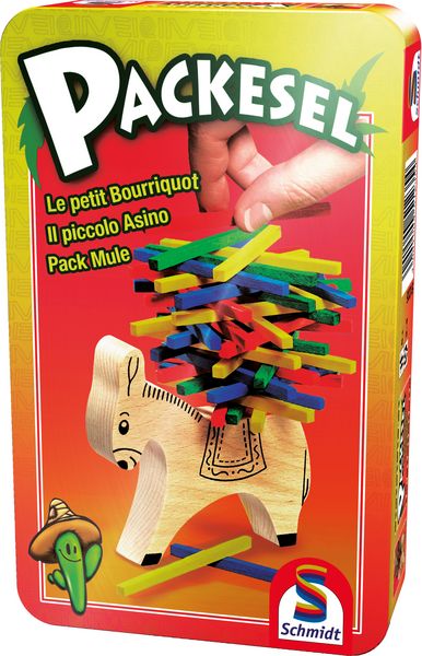 Schmidt Spiele Mitbringspiel Packesel Metalldose