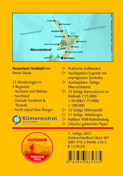 Produktbild: Neuseeland Nordinsel 23 Wanderungen zwischen K&uuml;sten und Vulkanen