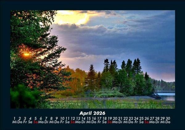 Produktbild: Landschaftskalender 2026 Fotokalender DIN A5