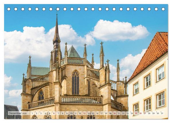 Produktbild: Historisches Osnabr&uuml;ck - Niedersachsen (Tischkalender 2026 DIN A5 quer), CALVENDO Monatskalender