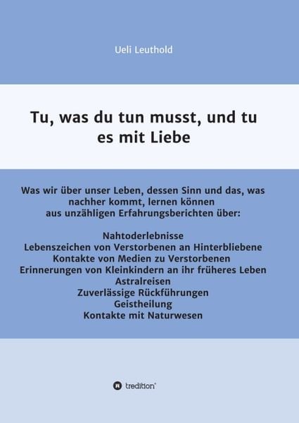 Produktbild: Tu, was du tun musst, und tu es mit Liebe
