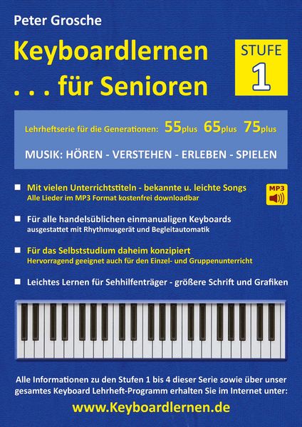 Produktbild: Keyboardlernen f&uuml;r Senioren (Stufe 1)