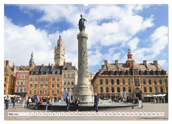 Produktbild: Lille - Charmante Metropole in Nordfrankreich (Wandkalender 2026 DIN A2 quer), CALVENDO Monatskalender