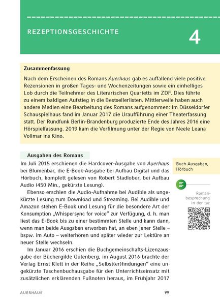 Produktbild: Auerhaus von Bov Bjerg - Textanalyse und Interpretation