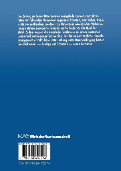 Produktbild: Umweltschutz und Unternehmensf&uuml;hrung