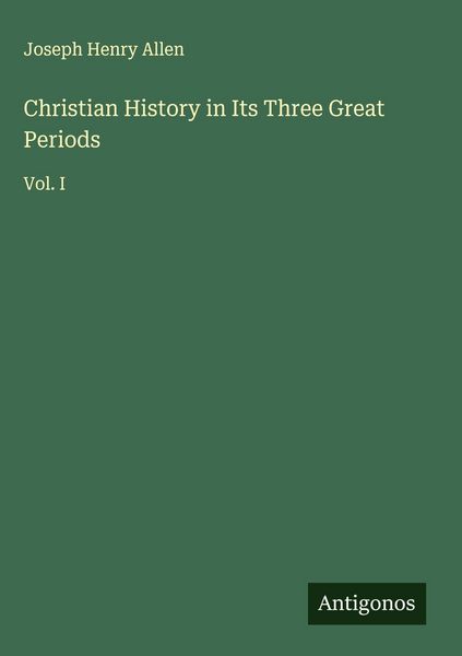 Produktbild: Christian History in Its Three Great Periods