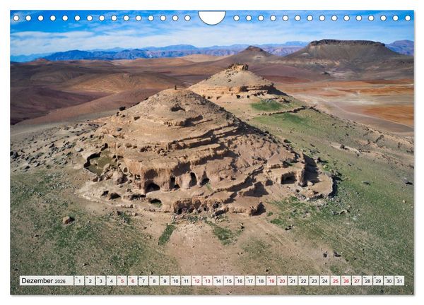 Produktbild: Marokko - Faszinierende Landschaften und traditionelle Bauwerke von oben (Wandkalender 2026 DIN A4 quer), CALVENDO Monatskalender