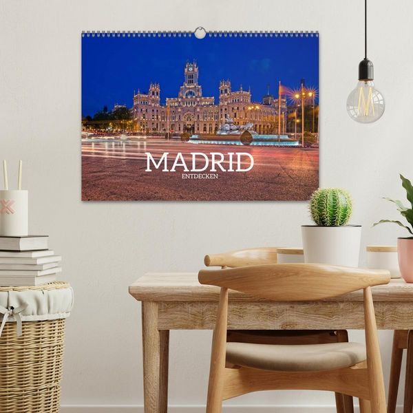 Produktbild: Madrid entdecken (Wandkalender 2026 DIN A3 quer), CALVENDO Monatskalender