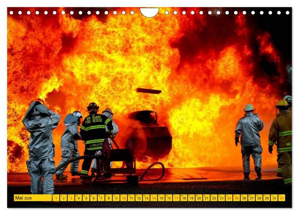 Produktbild: Die Feuerwehr. U.S. Firefighter im Einsatz (Wandkalender 2026 DIN A4 quer), CALVENDO Monatskalender