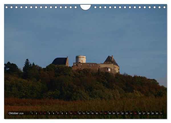 Produktbild: Burgen & Schl&ouml;sser im Odenwald (Wandkalender 2026 DIN A4 quer), CALVENDO Monatskalender