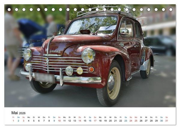 Produktbild: Oldtimer - Altes Blech in neuem Glanz (Tischkalender 2026 DIN A5 quer), CALVENDO Monatskalender