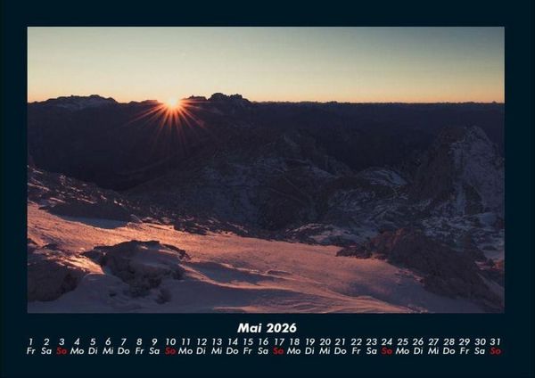 Produktbild: Bergige Welten 2026 Fotokalender DIN A4