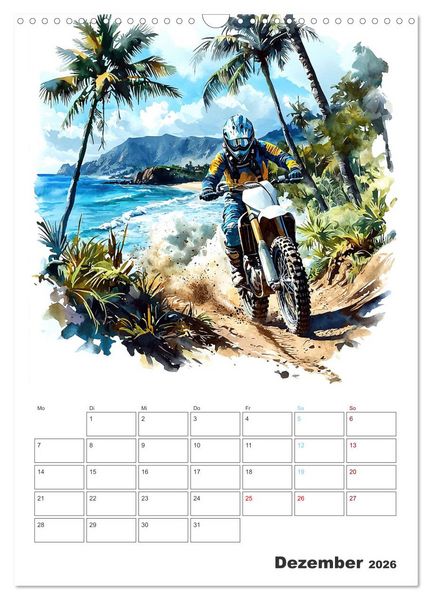 Produktbild: Motocross - Der Sport f&uuml;r echte Abenteurer (Wandkalender 2026 DIN A3 hoch), CALVENDO Monatskalender