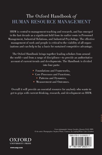 Produktbild: The Oxford Handbook of Human Resource Management