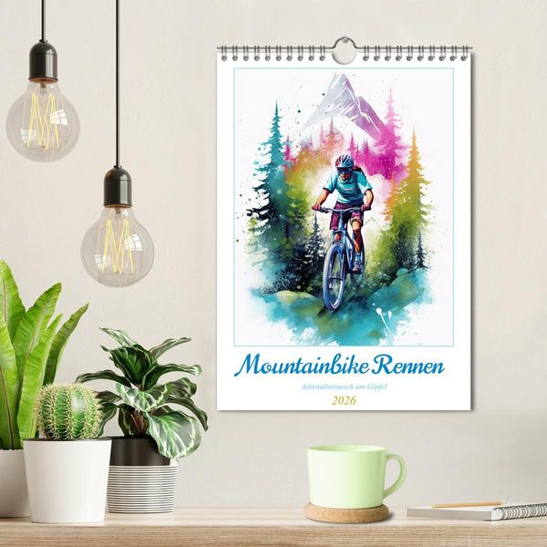 Produktbild: Mountainbike Rennen (Wandkalender 2026 DIN A4 hoch), CALVENDO Monatskalender